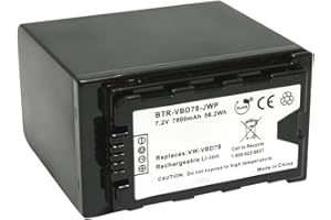 Amsahr Digital Replacement Camera and Camcorder Battery for Panasonic VW-VBD29, VW-VBD58, VW-VBD78, AG-VBR89G