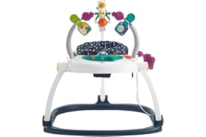 Fisher-Price Jumperoo Baby Bouncer and Activity Center with Lights and Sounds, Astro Kitty SpaceSaver, HPH46