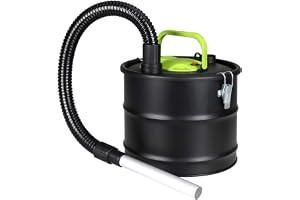 BAKAJI 8054317254894, fläkt 800 W dammsugare asksugare pelletsug 15 l, metall, svart, 800 W – 15 litri