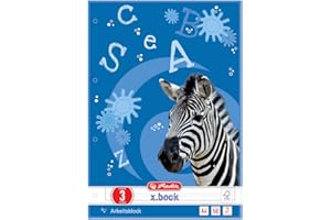 Herlitz A4 Writing Pad (50 Sheets per Pad, Pack of 5)