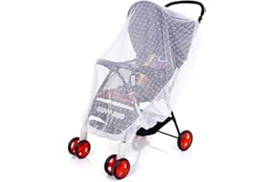 S-TROUBLE Bebés Cochecito de bebé Mosquitera Caja Fuerte Malla Buggy Cuna Carro de Red Mosquitera Silla de Paseo Cubierta Completa Red