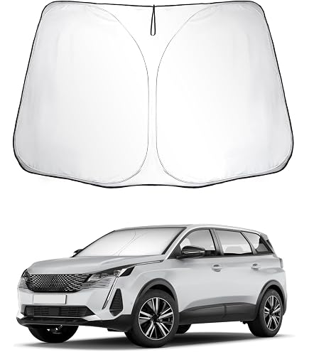 Tapis Voiture MTM Sur Mesure Peugeot 5008 II/Citroën C5 Aircross - Velour Noir, 5 Places