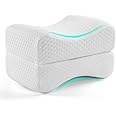 AMERIERGO Memory Foam Knee Pillow for Back, Hip, Leg and Knee Pain Relief & Suitable for Side Sleepers, Pregnant Women… (25 x