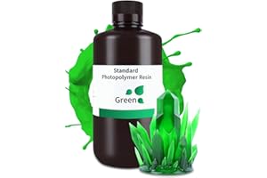 ELEGOO Resin 3D Drucker Resin Transparent GRÜN 1000g, LCD 405nm UV 3D Resin Schnelle Aushärtung Standard 3D Printer Resin