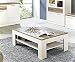 Produktbild Couchtisch DURO 120 x 75 cm Dekor Pinie weiß / Eiche antik
