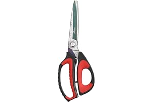 LIVINGO 10" Multipurpose Heavy Duty Scissors, Titanium Coating Ultra Sharp Forged Stainless Steel Tool Industrial Cutting Shears for Fabric, Dressmaking, Carpet, Material, Household, Gardening