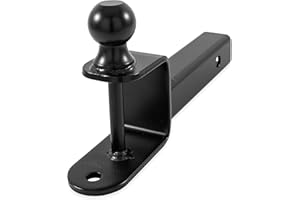 BLACK BOAR UTV ATV Multi-Hitch - Features 1-7/8” Hitch Ball, 2” Shank - 6” (L) Shank - Hitch Ball has 2” Rise & Rated for 2,000lbs - Use w/utility trailers, tow straps & other ATV Accessories (66027)