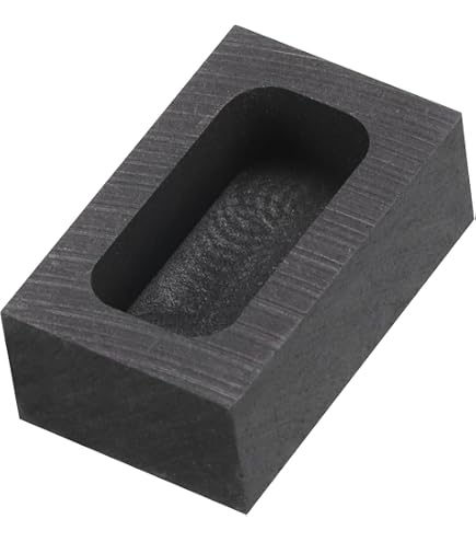 Moule à lingot de graphite de haute température avec 3 trous rectangulaires et 2 ronds pour la