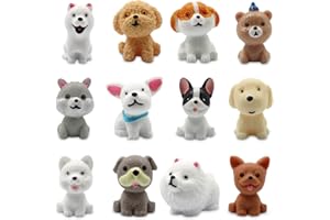 ROUCERLIN Lot de 12 figurines miniatures en résine pour jardin féérique - Accessoires de jardin féérique - Kit micro paysage - Figurines miniatures pour le bricolage de jardin, la décoration de maison de poupée