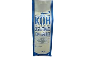 KoffeeONHOME Café en Grano Descafeinado al Agua – 100% Arábica – Tueste Natural – 500 gr