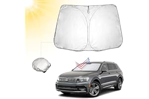 ‎BIBIBO BIBIBO Auto Sonnenschutz mit UV Schutz Kompatibel mit VW Tiguan Allspace SWB LWB 2016-2023 SEAT Tarraco, Auto Sonnenschirm für Frontscheibe, Hitzeschutz Auto gegen UV-Strahlen, Faltbar und Tragbar