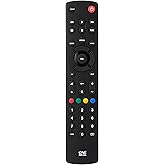 One For All contour TV universal remote control URC1210, ideal replacement, for all types of TVs, with a learning function, f