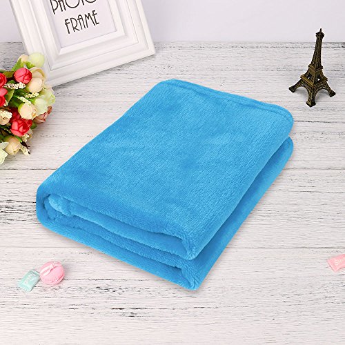 Lolittas_Couverture chauffante Couverture de Massage en Flanelle 45 * 65 CM Mode Solide Jet Doux Enfants Couverture Chaude Corail Plaid Couvertures Flanelle