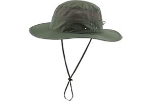 Magracy Unisex Outdoor Mesh Bucket Hat Sommer Breite Krempe UV-Schutz Hut Fischerhut