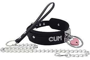 paloli Gargantilla con candado de corazón negro para mujer, collar de cuero con letra gótica punk, candado rosa, joyería de cosplay