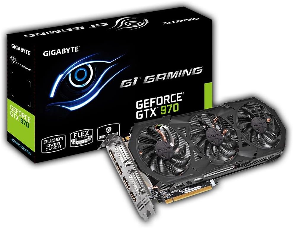 Gigabyte NVIDIA GTX 970 G1 Gaming Edition Gaming Graphics Card (4GB, PCI Express, 256 Bit)