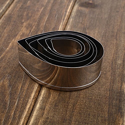 Blue Vessel Kuchen verziert Fondant Sugarschneider Werkzeuge 6 Stück / Set Rose Petal-Form-Form - 3