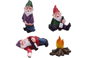 MIOTLSY ZSWQ 4 Piezas de Figuras miniaturas de Hadas- Figurín para jardín estatuas de paisajes en Miniatura de Bricolaje, utilizadas para la decoración de Pasteles de cumpleaños Familiares