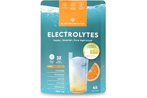 Electrolitos sin azúcar, 1686mg para 45 días de Hidratación. Bebida isótonica con Cloruro, Potasio, Sodio, Calcio y Magnesio. Deportivo, Energético, Vegano, Dieta Keto. N2 Natural Nutrition