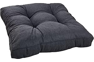 DILUMA Loungekissen Comfort - Sitzkissen 70x70 cm Anthrazit - Polsterstärke 10 cm - vielseitig einsetzbare Sitzauflage für Rattanmöbel, Gartenbänke, Stühle