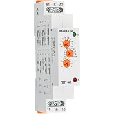 BAOMAIN TBT7-A1 Multifunction Timer Relay 12-240 VAC/DC 16A 10 Functions 1 | 1 x SPDT switch with 0.1s to 10 days range. 18mm