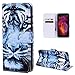 Produktbild Hülle für Xiaomi Redmi Note 4, Leder Hülle Handyhülle Ledertasche Flip Case Etui Cover Tasche Wallet Case Brieftasche mit 3D Muster Kunstleder Kartenfächern Magnetverschluss Handytasche für Xiaomi Redmi Note 4,Hancda Bunt Hüllen Leder Klapphülle Standfunktion im Bookstyle Handy Case Schale Schutzhülle für Xiaomi Redmi Note 4 - Cool Tiger