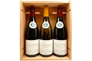 FEEL ROUGE Coffret Prestige Vins de Bourgogne Grandes Appellations - 1 Meursault 2018 + 1 Vosne-Romanée 2016 + 1 Morey Saint-Denis 2017 !