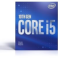 Intel® Core™ i5-10400F Desktop Processor 6 Cores up to 4.3 GHz Without Processor Graphics LGA1200 (Intel® 400 Series…