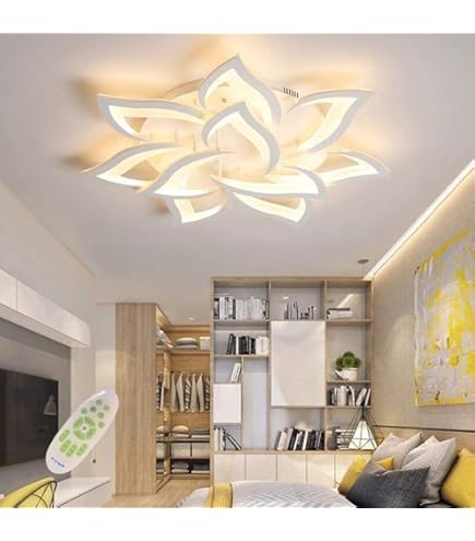 YYUTLUO Moderne DIY Cirkel LED-Kroonluchter | 1 Goud Ringen:60cm=29W | Metaal Acryl LED-Hanglamp | 2.4G Dimbare Afstandsbediening | Ronde Plafondhanglamp Woonkamer Slaapkamer Eetkamer Keuken