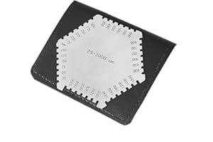 Socobeta Wet Film Comb 25-3000um Wet Film Thickness Gauge with a black case Hand Tool for Measuring Coating Thickness