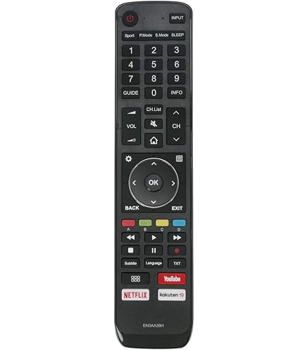 Ersatz-Fernbedienung EN2X27HS Für Hisense TV - Kompatibel Mit Vielen Modellen (H65N5300, H55EA6000, H40M3300 U.v.m.)
