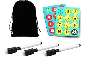 LaceDaisy Fußball-Trainingstaktiktafel-Zubehör, einschließlich trocken abwischbar, Marker und Magnete – Fußball-Magnetboard-Zubehör-Set #1