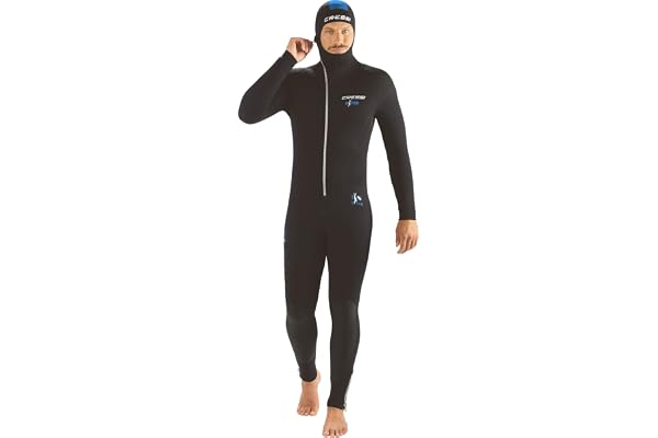 Cressi Diver Man Monopiece Wetsuit - Combinaison monopièce tout-en-un pour homme - Disponible en 5/7mm