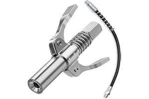 EXSBTAY G Grasso Pistola Accoppiatore, Accoppiatore per Pistola a Grasso, Ingrassatore, con Tubo Flessibile da 30 cm, per Ingrassatori 1/8" NPT, Riempimento Rapido Dell'olio Lubrificante, Evita Perdite D'olio