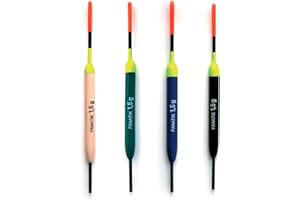 FANATIK Flotteur de pêche Universel Flotteurs Bobbers Accessoires de Pêche Float 1g (0.03oz), 1.5g(0.05oz), 2g (0.07oz), 2.5g (0.09oz), 3.0g (0.10oz)