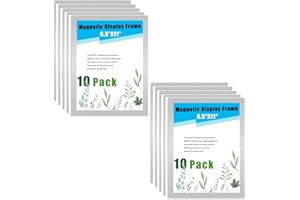 YIJIAN Durable Self-Adhesive Magnetic DURAFRAME - Portadocumento con scritta "Half Letter-Cornice magnetica A4 da 8,5x11 pollici autoadesiva della cornice del contrassegno del