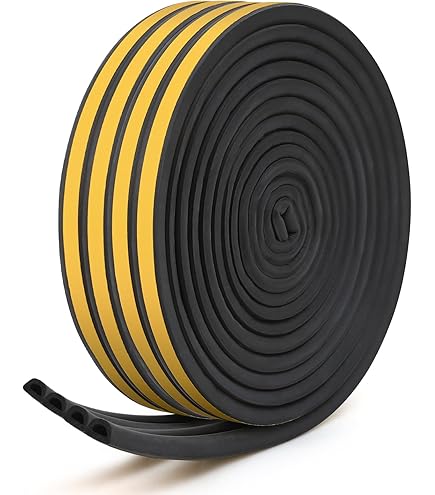 Nastro Schiuma Autoadesivo Flintronic - 2 Rotoli 6x3mm 20m Per Porte E Finestre | Isolante Antivento Antipioggia - Foto 2