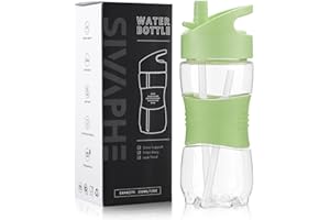 Sivaphe Children Water Bottle Tritan, 350ml/550ml Kids Drinking Bottles with Handle and Silicone Straw for Camping, School, Outdoor Activities, Travel, Hiking