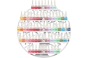 ‎FUNKEEN FullBerg 5-Tier Metall Nagellackregal Nagellack Aufbewahrung, Nagellack Wandregal Rund, ätherische öle Organizer Aromatherapie Regal Lippenstiftständer Display Rack Aufbewahrung für Damen Weiß