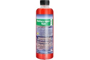 Batterireparation vätska 500 ml batterisyra-lösning för batteriförnyelse bly, vätska, terminal, rengöringssyra, avjoniserad destillerad lagringsvattenbatteri, elektrolyt, för golfvagnar, motorcyklar
