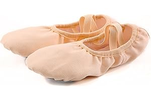 Rosefinch Tanzschuhe Ballettschuhe Ballettschläppchen hGeteilte Leder Sohle für Kinder Mädchen und Erwachsene