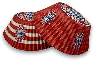 ‎FC BAYERN MÜNCHEN FC Bayern München Muffinförmchen 24 Stück | Muffin Förmchen FCB