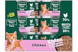 Natures Menu Paté for Cats Kitten Food Chicken - 18 x 85g