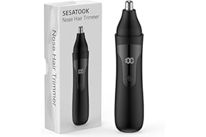 SESATOOK Nose Hair Trimmer, Rechargeable Professional Painless Nose Trimmer for Ear and Eyebrow
