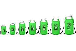 Ducomi Borsa Impermeabile Mare - Sacca Stagna per Kayak, Canoa, Barca, Piscina, Spiaggia e Pesca - Cellulare e Accessori Asciutti - Perfetta per Viaggio Sub, Surf e Trekking