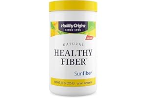 Healthy Origins, Natural Healthy Fiber, Fibra Alimentare da Gomma di Guar, 226g di Polvere vegana, Testato in Laboratorio, Vegetariana, Senza Soia, Senza Glutine, Non-GMO