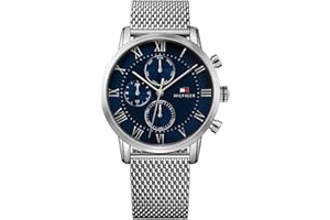 Tommy Hilfiger Multi Zifferblatt Quarz Uhr für Herren mit Edelstahlarmband oder Lederarmband