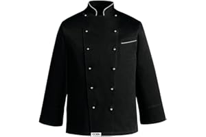 NOVAPLUS Kochjacke Black Big Jacket bis 5XL 6XL 7XL