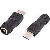 AAOTOKK Type C Power Adapter Type C USB Male to DC 5.5x2.1mm Female Connector Charge Barrel Jack Power Adapter Type C USB 5V 