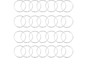 Aweisile Anelli Del Libro 40 Pezzi Anelli A Libro Anelli Rilegatura Anelli per raccoglitori Anelli di Metallo Anelli per libri in Metallo Anelli per Fogli in Metallo per Documenti Quaderni Chiavi